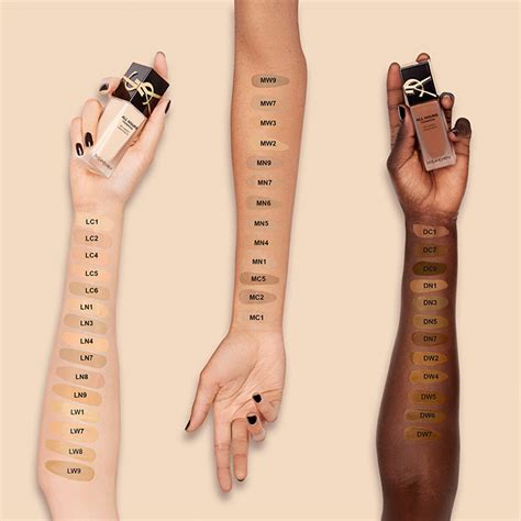 ysl 24 hour foundation|ysl foundation color chart.